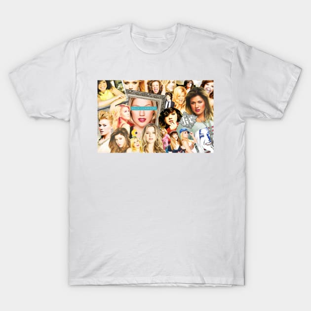 kelly clarkson collage T-Shirt by jefvr